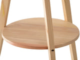 Tripod Floor Lamp, Freestanding Bedside Light Reading Light with Storage Shelf and Linen Shade for T3398P425130