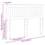 Headboard Concrete Grey Engineered wood 888444