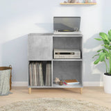 Record Cabinet Concrete Grey 84.5x38x89 cm Engineered Wood 831993