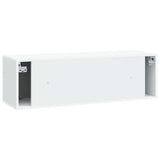 Wall-Mounted TV Cabinet 98 x 31 x 30 cm White Engineered Wood 899235