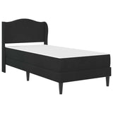 Bed Frame with Headboard Black 90 x 190 cm Velvet 3415276