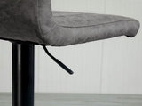 Adjustable Barstools Set of 2, Swivel Counter Bar Chairs, Bar Stools with Footrest, PU Leather, Gas T3398P330534