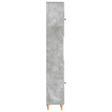 Bathroom Cabinet with Open Shelf ALKMAAR Concrete Grey 896158