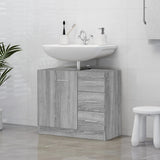 Sink Cabinet Grey Sonoma 63x30x54 cm Engineered Wood 815631