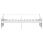 ZNTS 3-Seater Day Bed without Mattress White 90x200cm 322165