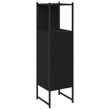 Bathroom Furniture Set with Shelf 3 pcs Black Engineered wood 3334376