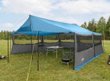 Family Tent Blue 450 x 400 x 265 cm Polyester and Steel 42028600
