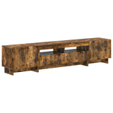 5 Piece LED TV Cabinet Smoked Oak Engineered Wood 3416422