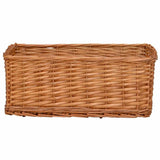 286981 4 Piece Nesting Basket Set Brown Willow