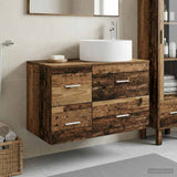 Bathroom Furniture Set 2 pcs Old Wood Engineered Wood 3404014