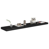 ZNTS Floating Wall Shelf Black 120x23.5x3.8 cm MDF 323841