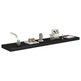 Floating Wall Shelves 4 pcs Black 120x23.5x3.8 cm MDF 323843