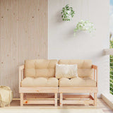 Garden Corner Sofas 2 pcs Solid Wood Pine 825394