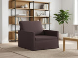 Armchair Dark Brown 70 x 81 x 82 cm Fabric 42041011
