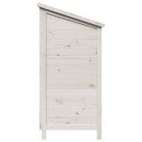 Garden Shed with Roof White 106 x 56 x 113.5 cm Solid Fir Wood 42033457