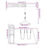 ZNTS Outdoor Playset Impregnated Wood Pine 3190437