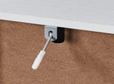 Handleless Grille-Finished 3-Drawer Bedside Table P2 Particleboard MDF & Melamine Veneer 18086722