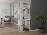 Book Cabinet/Room Divider Concrete Grey 45x24x159 cm Engineered Wood 800112