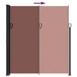 Retractable Side Awning Brown 220x600 cm 4004569