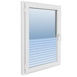 Window Film Frosted Stripes Design 0.9x50 m PVC 146108