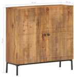 ZNTS Sideboard 75x30x75 cm Solid Mango Wood 286558