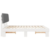 Bed Frame with Upholstered Headboard Light Grey 180 x 200 cm 3398073