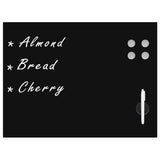 Wall Mounted Magnetic Blackboard Glass 80x60 cm 30108