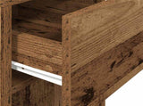 Computer Tower Stand with Drawer Old Wood 30x44x74 cm 858738
