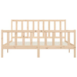 Bed Frame without Mattress 200x200 cm Solid Wood 3106853