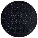 Rain Shower Head Stainless Steel 40 cm Round Black 147693
