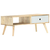 ZNTS Coffee Table 90x50x40 cm Solid Mango Wood 286482