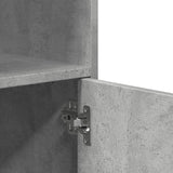 Rolling Cabinet Concrete Grey 55x40x91 cm Engineered Wood 853185
