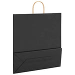 ZNTS Paper Bags 250 pcs with Handles Black 45x17x48 cm 4101653