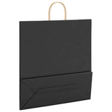 ZNTS Paper Bags 250 pcs with Handles Black 45x17x48 cm 4101653