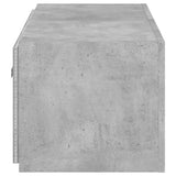 TV Wall Cabinet with LED Lights Concrete Grey 100x35x31 cm 837298