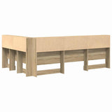 Storage Headboard with Shelf Sonoma Oak 207.5 x 137.5 x 76.5 cm 3335535
