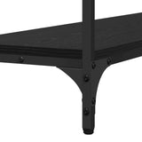 Console Table Black oak 100 x 29 x 75 cm Engineered wood 883524
