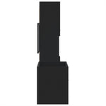 ZNTS 3 Piece Bathroom Furniture Set Black Engineered Wood 3308527