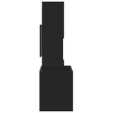 ZNTS 3 Piece Bathroom Furniture Set Black Engineered Wood 3308527