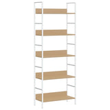 5-Layer Book Shelf Oak 60x27.6x158.5 cm Engineered Wood 288229