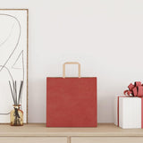Paper Bags 250 pcs with Handles Red 26x17x25 cm 4101983