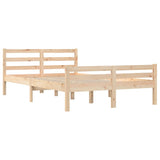 Bed Frame without Mattress Solid Wood 135x190 cm Double Double 814794