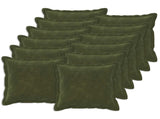 Cushion with Pillow HOUTEN 12 pcs Green Microfiber Fleece 934800