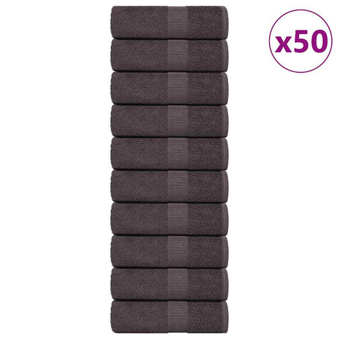 Wash Towels 50 pcs FROGN Anthracite 30x30 cm 100% Cotton 136676