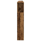 Headboard Cabinet Old Wood 200x18.5x102.5 cm Engineered Wood 856886