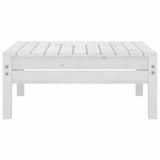 7 Piece Garden Lounge Set White Solid Pinewood 3082558