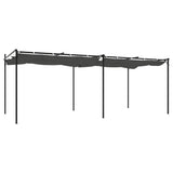 Pergola with Retractable Roof Anthracite 589x292x230 cm 360122