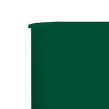 9-panel Wind Screen Fabric 1200x160 cm Green 47199