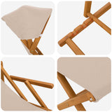 Deck Chair 4 pcs 3 Position Solid Eucalyptus Wood Beige 3407803