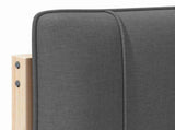 Upholstered Headboard with Headboard Brown and Dark Grey 180 cm 880164